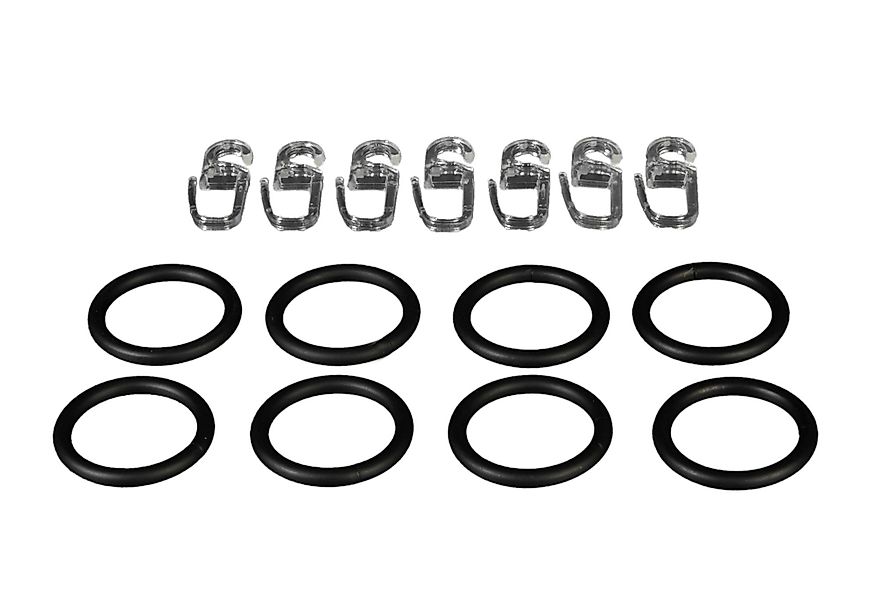 Liedeco Gardinenring, Gardinen, (Set, 8-St., mit günstig online kaufen