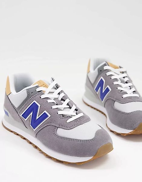 New Balance – 574 – Sneaker in Grau/Blau günstig online kaufen