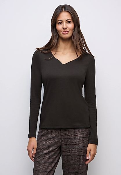 STREET ONE Langarmshirt im soften Baumwoll-Mix günstig online kaufen