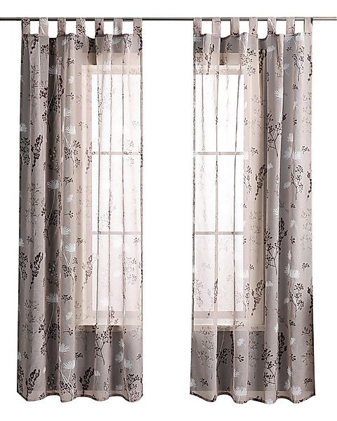 Joyswahl Gardine (1 St), Schlaufen, halbtransparent, Mikrofaserqualität, Mi günstig online kaufen