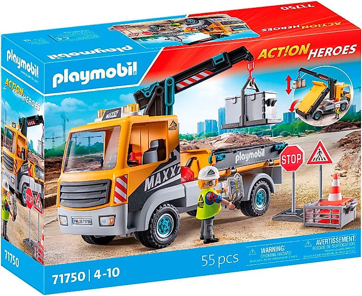 Playmobil® Baustellen-LKW mit Kran (71750), Playmobil günstig online kaufen