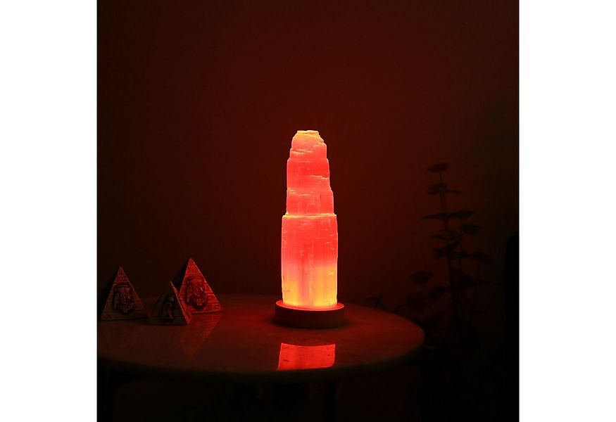 Heimtex Tischleuchte Selenite Crystal Stone Lamp–USB LED Color Changing ava günstig online kaufen