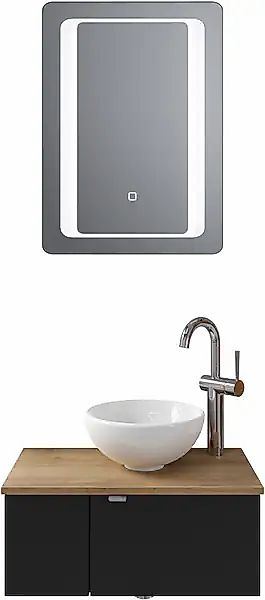 Saphir Badmöbel-Set "Serie 6915" 4 Stk. tlg. Gäste-Bad, 61 cm breit, mit LE günstig online kaufen