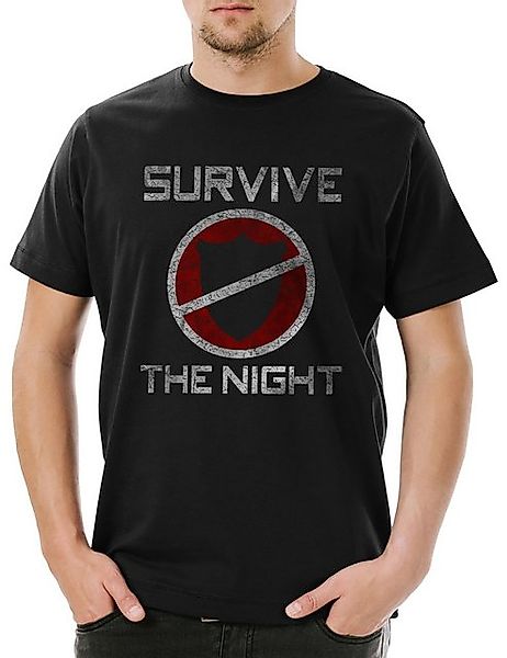Urban Backwoods Print-Shirt Survive The Night Herren T-Shirt The Mask Maske günstig online kaufen