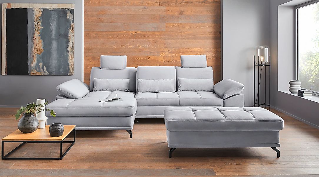 OTTO home Ecksofa "Costello L-Form, B: 301 cm mit Sitztiefen-, Armteilverst günstig online kaufen