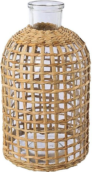 Creativ home Tischvase Vase aus Glas (1 St), mit Mesh-Überzug günstig online kaufen