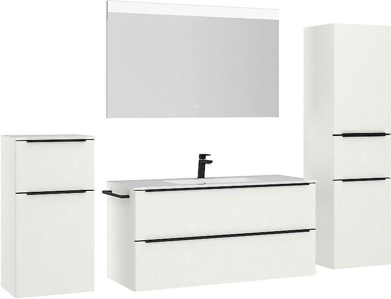 nobilia Badmöbel-Set "Levere" vormontiert, mit Soft-Close, 4 Stk. tlg. günstig online kaufen
