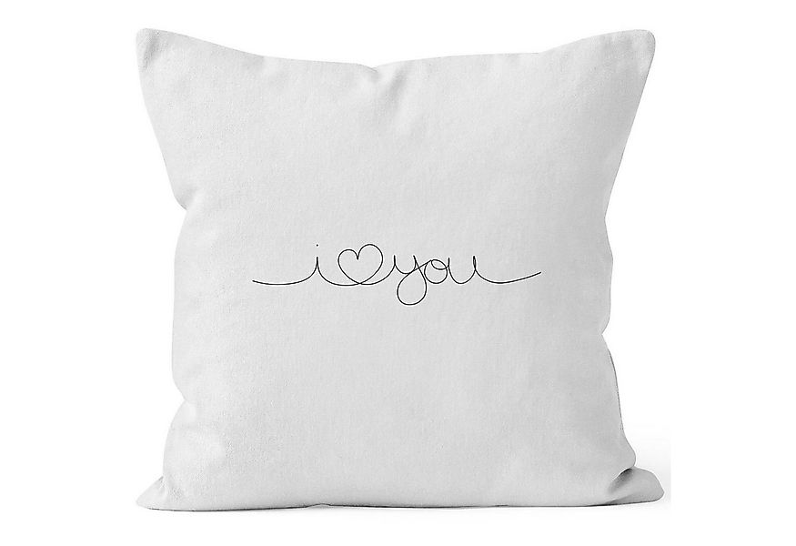 MoonWorks Dekokissen Kissen-Bezug I Love You Liebe Valentinstag Geschenk Ki günstig online kaufen