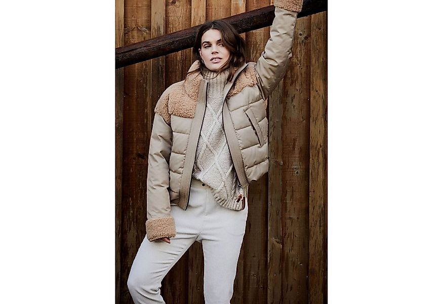 Moscow Design Stoffhose Vinny Breitcord Hose mit elastischem Bund in Creme günstig online kaufen