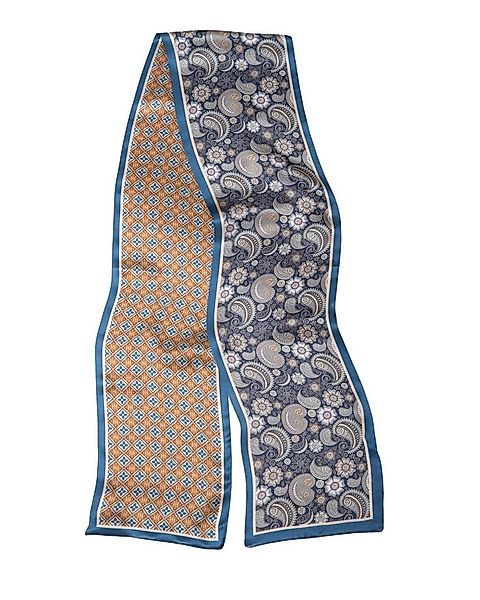 MayTree Seidentuch beidseitig, Paisley blau, 16 x 145 cm, (Stück), Seidentu günstig online kaufen
