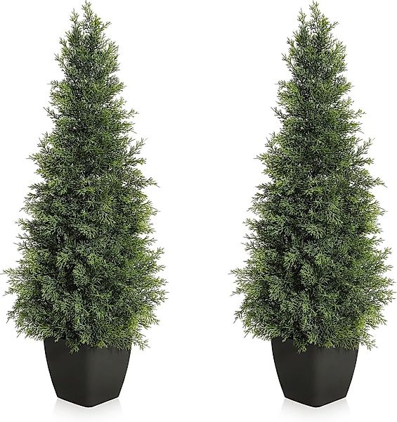 Kunstbaum Simulierter Tannenbaum 2er-set für Haustür günstig online kaufen