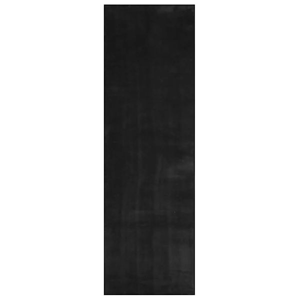 vidaXL Teppich HUARTE Kurzflor Weich und Waschbar Schwarz 80x250 cm 375111 günstig online kaufen