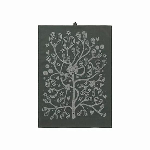 Geschirrtuch Mistletoe textil grün / Bio-Baumwolle - 50 x 70 cm - Ferm Livi günstig online kaufen