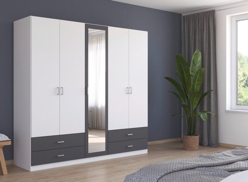 rauch Drehtürenschrank "Borbona" Kleiderschrank Schrank Garderobe Wäschesch günstig online kaufen