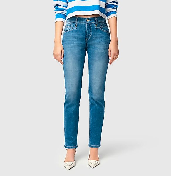 5-Pocket-Jeans MAC JEANS - RICH SLIM, Light authentic denim günstig online kaufen