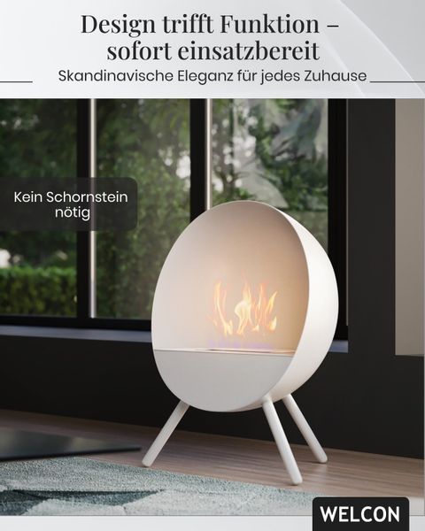 WELCON Echtfeuer-Dekokamin Bioethanol Kamin & Fireplace günstig online kaufen