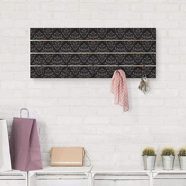 Wandgarderobe Holzpalette Muster & Textur Dunkler Barock günstig online kaufen