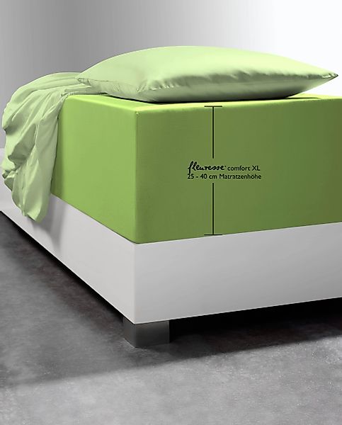 fleuresse Spannbettlaken Comfort XL, Mako-Jersey, Gummizug: günstig online kaufen