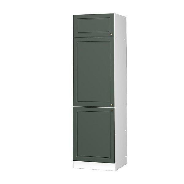 Vicco Kühlumbauschrank Fame-Line, Grün-Gold Landhaus/Weiß, 60 günstig online kaufen