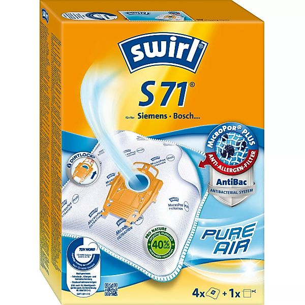 Swirl MicroPor Plus Staubsaugerbeutel S71 günstig online kaufen