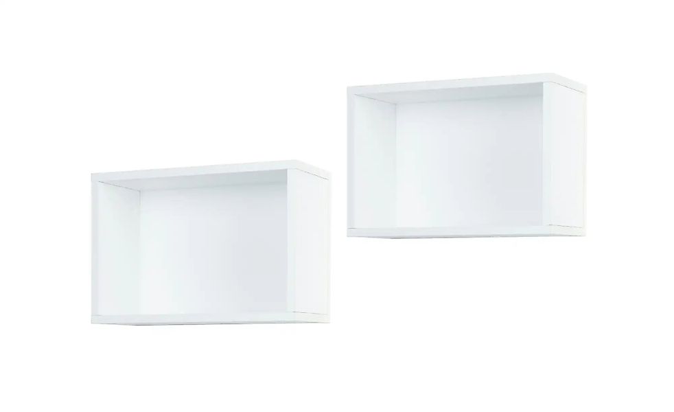 Wandregal 2er-Set Maxim  Maxim ¦ weiß ¦ Maße (cm): B: 40 H: 28 Regale > Wan günstig online kaufen