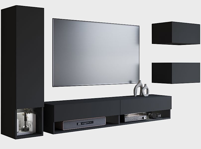 INOSIGN Wohnwand "Amadeo" Set, 4 Stk. tlg. günstig online kaufen