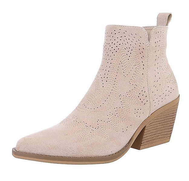 Ital-Design Damen Cowboyboots Western Westernstiefelette (88577295) Blockab günstig online kaufen