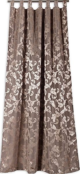 Clever-Kauf-24 Gardine Schlaufenschal Lyon braun, blickdichter Vorhang günstig online kaufen