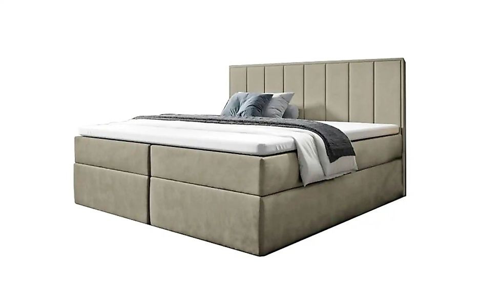 Boxbett 140x200 Rosa   ¦ beige ¦ Maße (cm): B: 120 H: 110 Betten > Polsterb günstig online kaufen