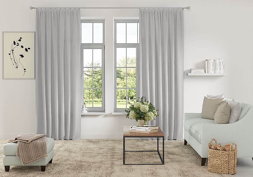 OTTO home Vorhang "Parry" Kräuselband 2 Stk. tlg. 2-er Set, blickdicht, mon günstig online kaufen