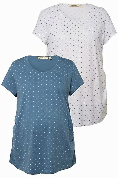 Ulla Popken T-Shirt Bellieva-T-Shirts 2er-Pack Rundhals Halbarm GOTS (2-tlg günstig online kaufen