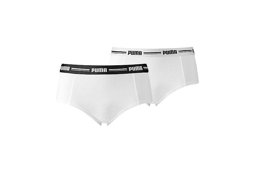PUMA Panty PUMA WOMEN MINI SHORT 2P (2er Pack) schmaler Logo-Gummibund günstig online kaufen