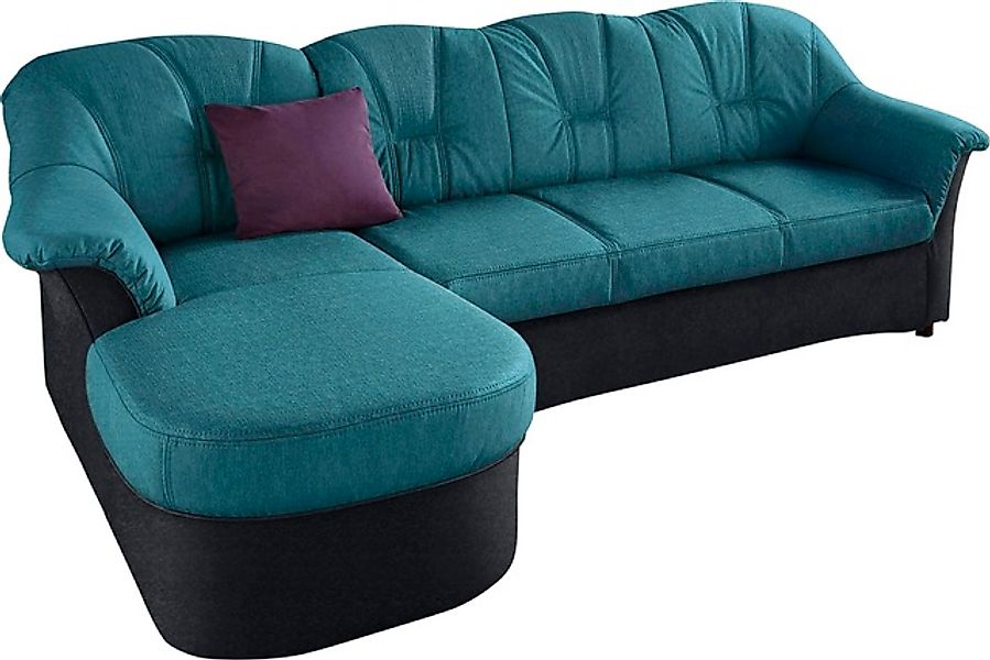 DOMO collection Ecksofa »Flores Schlafsofa, B/T/H: 233/142/86 cm, L-Form« w günstig online kaufen