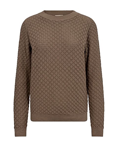 FREEQUENT Strickpullover "FQDODO", mit feinster Lochstickerei günstig online kaufen
