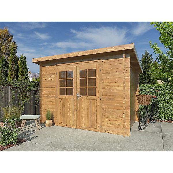 Palmako Gartenhaus Alice Braun Kesseldruckimprägniert 276 cm x 180 cm FSC® günstig online kaufen