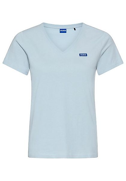 HUGO Blue T-Shirt Classic V mit Logo günstig online kaufen