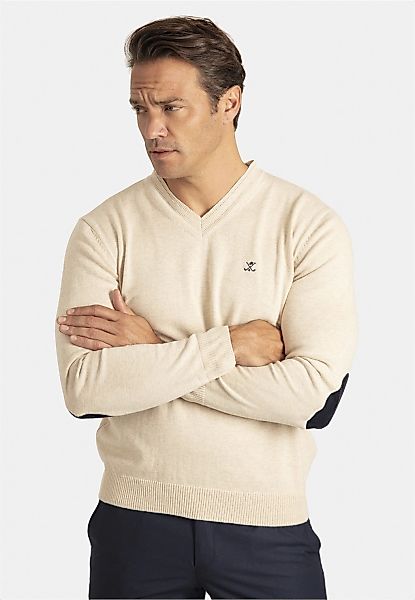 SIR RAYMOND TAILOR Strickpullover "Los Angeles", 1 Stk. mit klassischem V-A günstig online kaufen