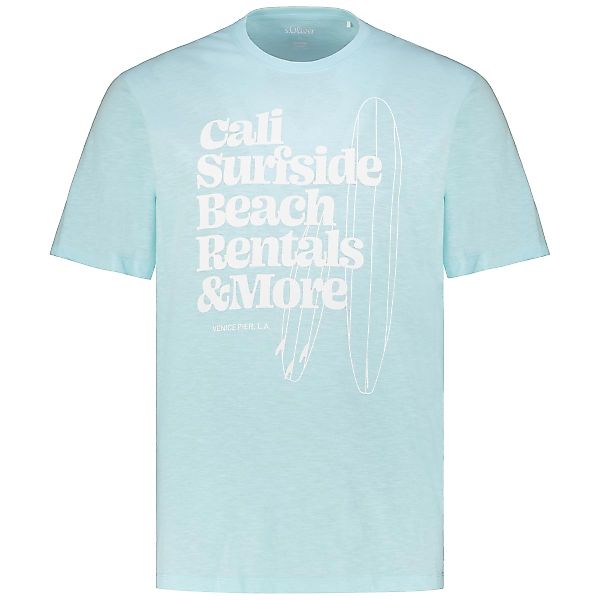 s.Oliver T-Shirt mit Print Farbe hellblau Größe: 4XL günstig online kaufen
