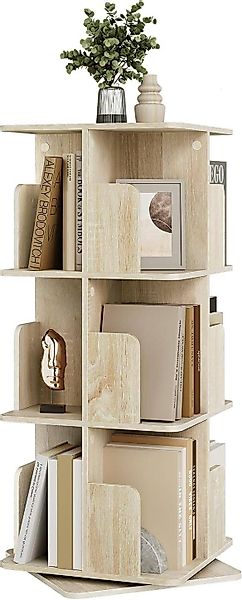 EUGAD Bücherregal, 1-tlg., drehbares, mit 3 günstig online kaufen