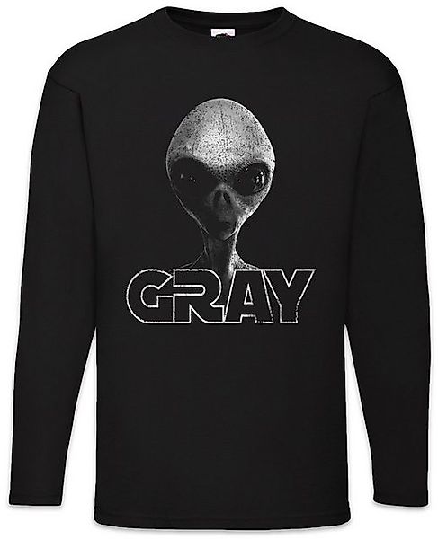 Urban Backwoods Langarmshirt Gray Alien Invader II Langarm T-Shirt Grey UFO günstig online kaufen