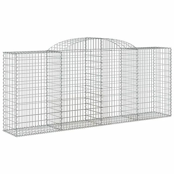 vidaXL Gabionen mit Hochbogen 3 Stk 300x50x120/140cm Eisen 1666586 günstig online kaufen