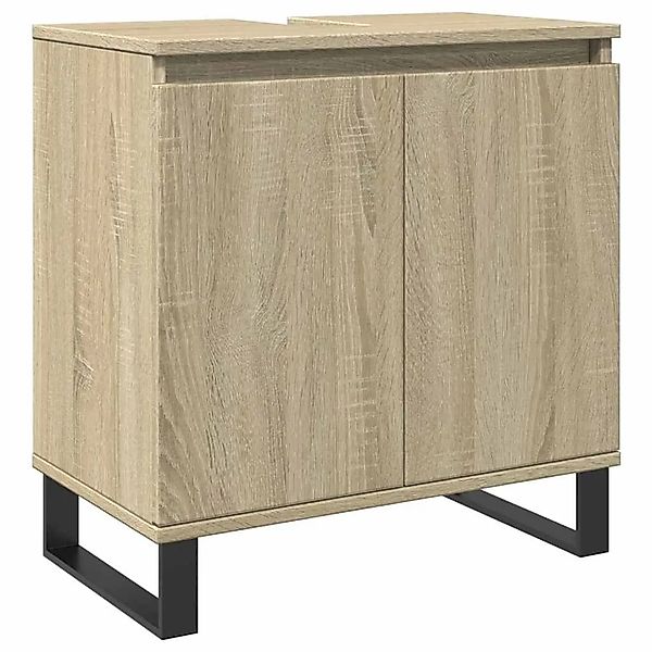 vidaXL Badschrank Sonoma-Eiche 58x33x60 cm Holzwerkstoff 849675 günstig online kaufen