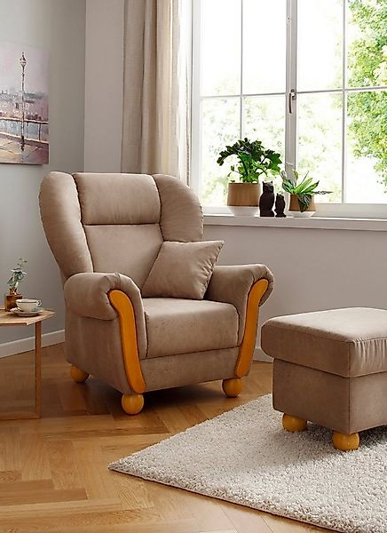Home affaire Loungesessel Milano Vintage, Hochlehnsessel, Ohrensessel, hohe günstig online kaufen