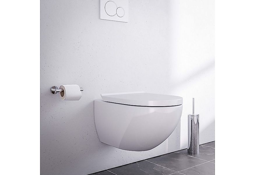 Bernstein Tiefspül-WC E-9030, Wandhängend, Wand-WC Ei-Form Weiß glänzend Sp günstig online kaufen