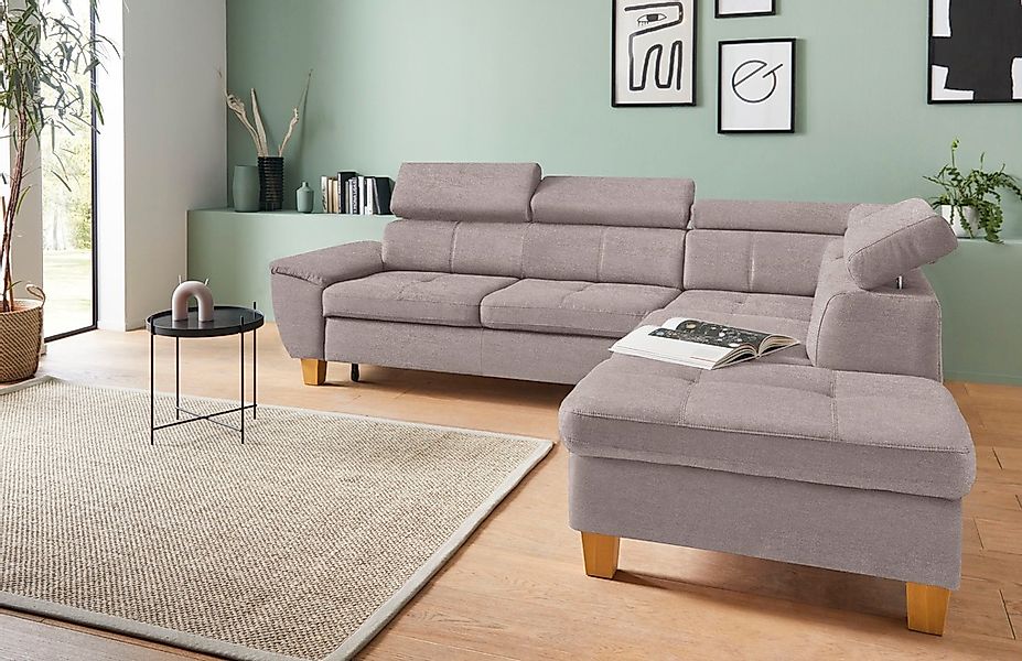 exxpo - sofa fashion Ecksofa "Enya, aufwendige Detailverarbeitung, hoher Si günstig online kaufen