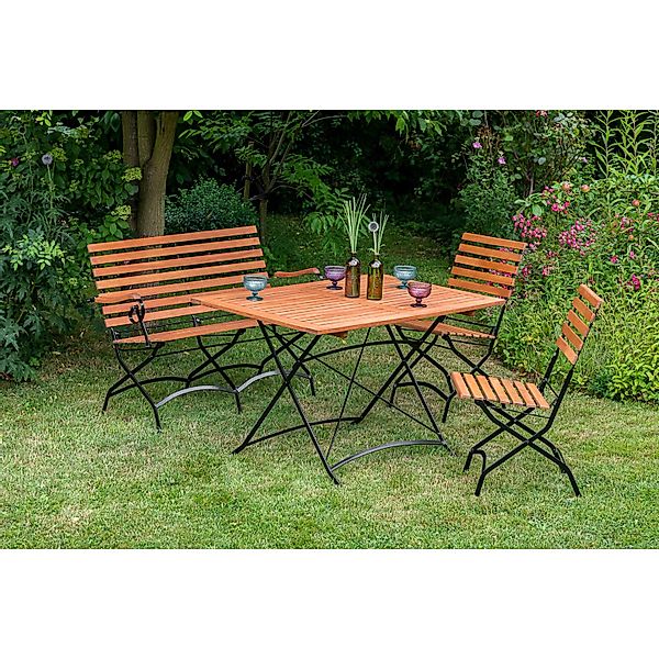 Merxx Schlossgarten Set 4-tlg. Gartentisch 120 x 80 cm günstig online kaufen