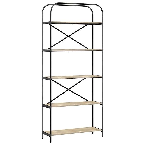 vidaXL Bücherregal Sonoma-Eiche 80 x 30 x 183 cm Holzwerkstoff 879834 günstig online kaufen