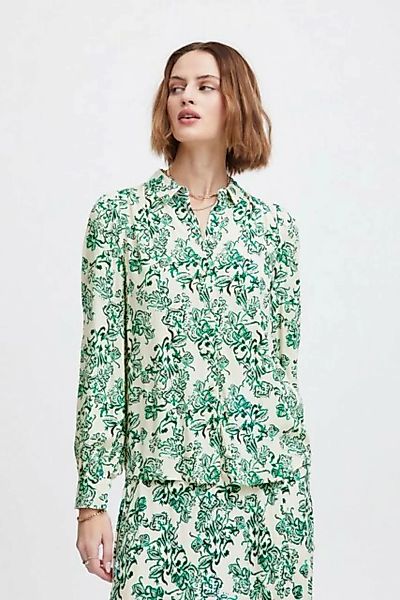 Atelier Rêve Longsleeve IRNOELLA SH7 gemusterte Bluse mit Kragen günstig online kaufen