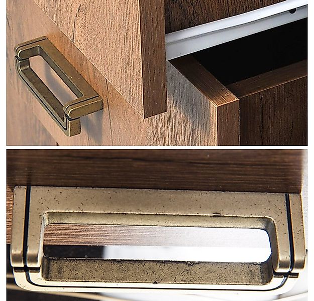 Lomadox Regal TEORA-161, in Lefkas Eiche mit Schublade 88x69,5x49,5 cm günstig online kaufen