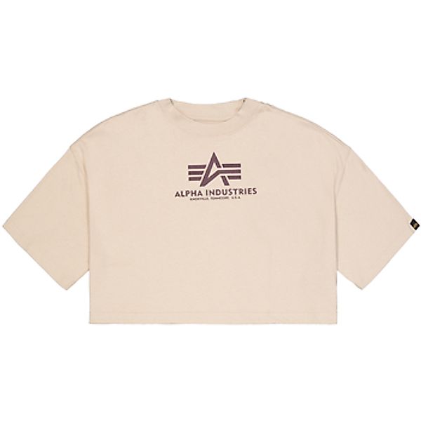 Alpha Industries  T-Shirt Basic T-Shirt BL Cropped PP W - organic beige günstig online kaufen
